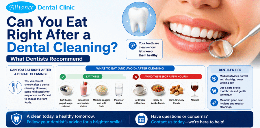 Can You Eat Right After a Dental Cleaning? What Dentists Recommend