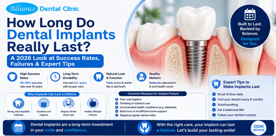 How Long Do Dental Implants Really Last? A 2026 Look at Success Rates, Failures & Expert Tips